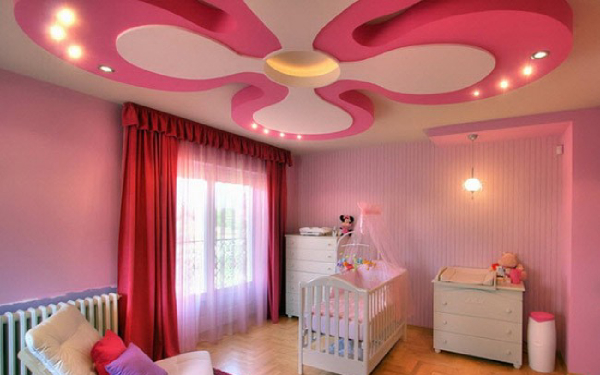 طرح سقف برای اتاق خواب کودک