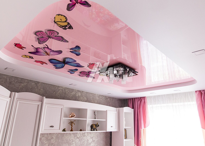 دکور سقف اتاق خواب کودک با نصب سقف کاذب