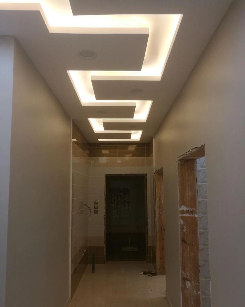 کناف سقف راهرو باریک به چه صورت است؟