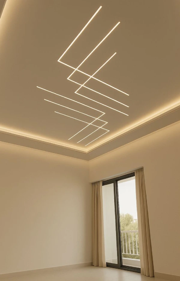 نورپردازی سقف خطی
